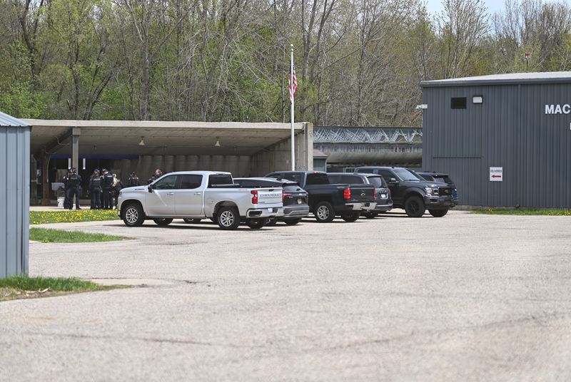 Members of the Lansing Police Dept. seen Wednesday, April 30, 2025, at the Mac Donnelly, Jr. Complex Lansing Police Dept. shooting range.