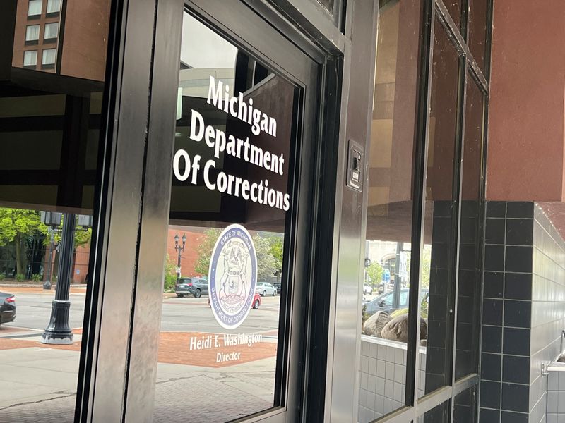 The Michigan Department of Corrections is facing a lawsuit from an employee who says the department's former spokesman sexually harassed her. The front of the department's Lansing office is pictured on Monday, May 5, 2025.