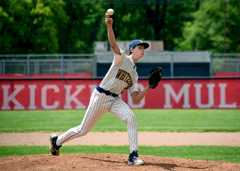 Whiteford's Caden Schroyer during a 1-0 shutout of Bedford Saturday May, 24, 2025.