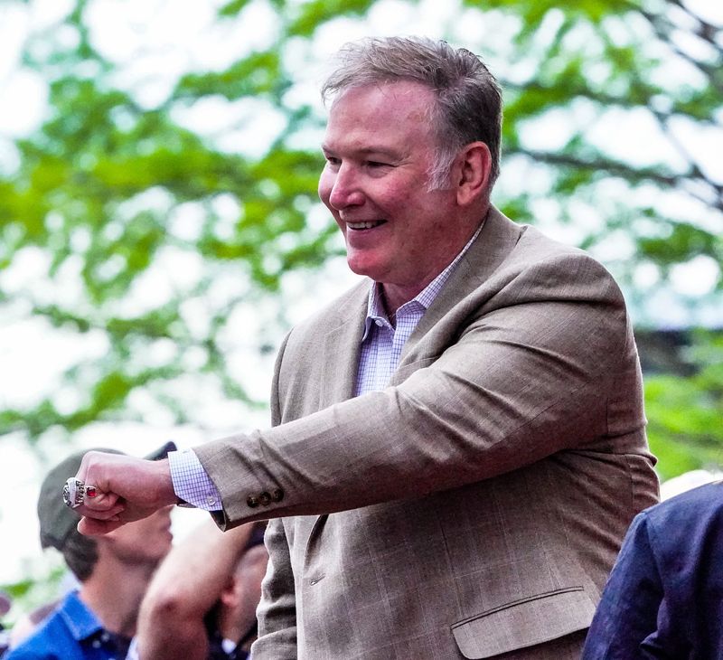 '(Back Home Again in) Indiana' singer Jim Cornelison walks the red carpet on Sunday, May 25, 2025, ahead of the 109th running of the Indianapolis 500 at Indianapolis Motor Speedway.