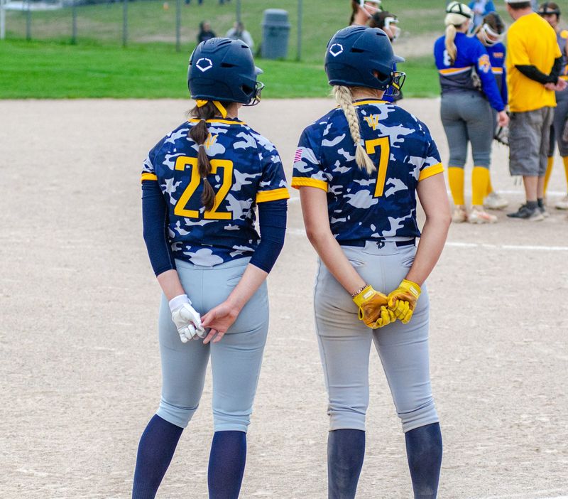 Kennedy Wangler (left, 22) and Aubrey Jones (right, 7) both received All-State honors for their senior season with the Gaylord softball team.
