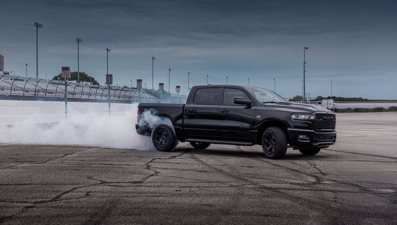 A prolonged conflict in the Middle East could be perilous for the Detroit Three automakers, who are leaning into production of big, high-profit, less fuel-efficient vehicles like the Ram 1500, which got a V-8 option back for 2026.