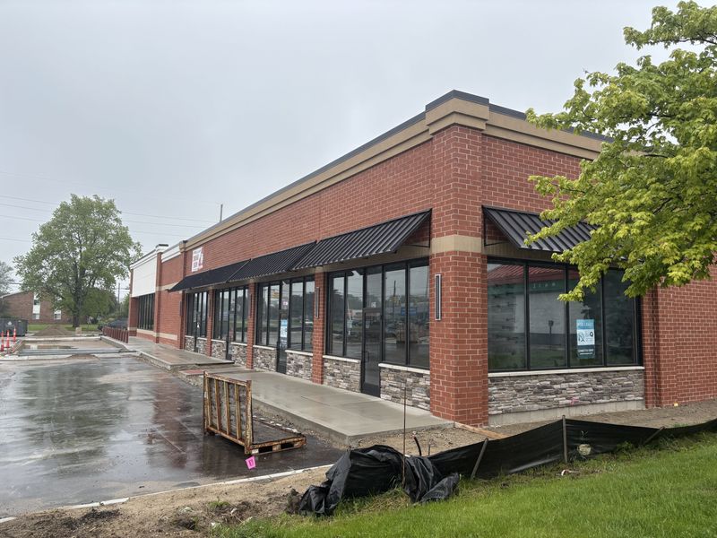 A new development at 929 S. Grand Ave. in Zeeland that will soon hold a Pizza Hut, AutoZone, Wild Bill's Tobacco and Verizon.