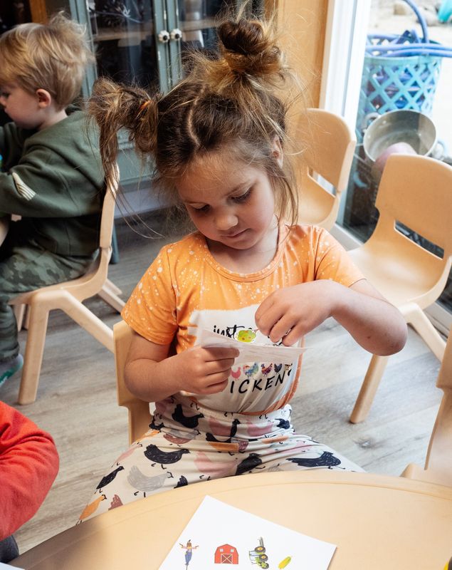 Under the direction of school founder and teacher Amber Bruckner, Pine Row Preschool and Childcare students are sending thank you cards to more than 125 farmers.