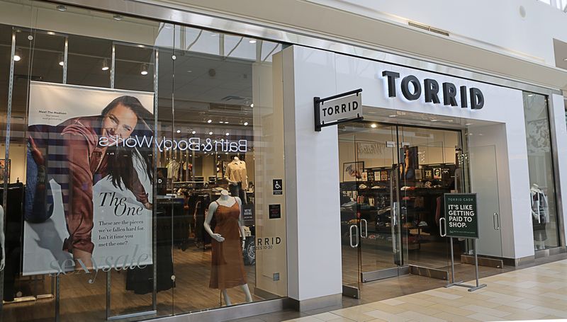 Torrid, a plus-size clothing store, at the Christiana Mall in Wilmington, Delaware.