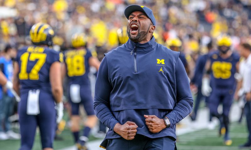 Michigan football head coach Sherrone Moore