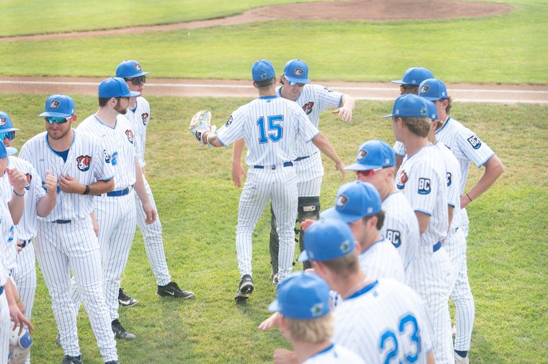 Battle Jacks players take the field before a game against Rockford at C.O. Brown Stadium on Thursday, June 12, 2025.