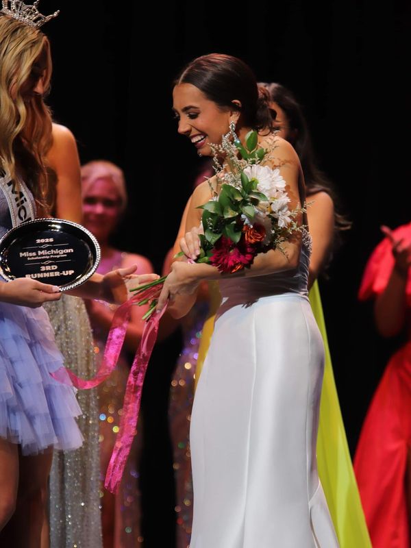 Madalyn Poupard of Monroe was third runner-up in the 2025 Miss Michigan program.