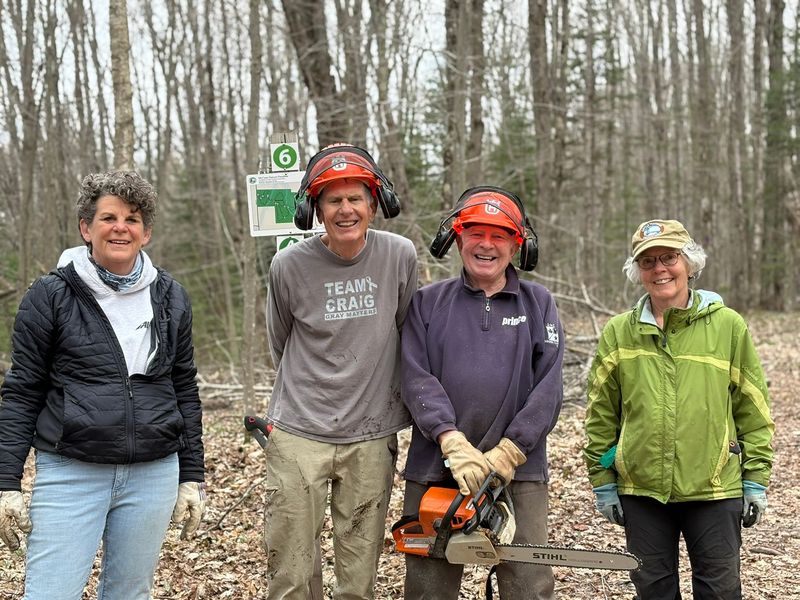 Volunteers at the Little Traverse Conservancy continue to help with trail clean-up from the late-March ice storm.