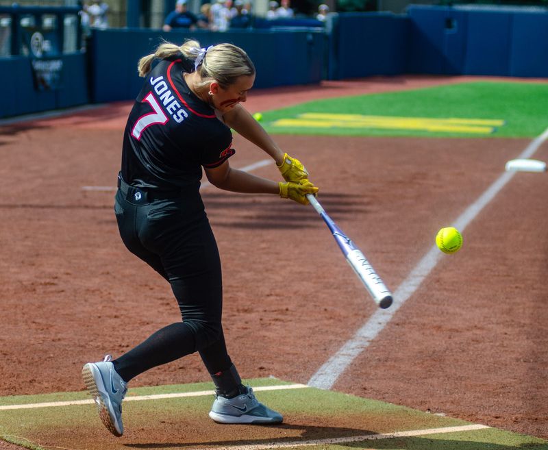 Gaylord's Aubrey Jones won the inaugural Turnin2 Michigan High School Home Run Derby on Monday, June 16 at Alumni Field at Carol Hutchins Stadium on the campus of the University of Michigan in Ann Arbor, Mich.