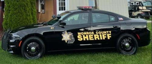 A Monroe County Sheriff's Office vehicle.