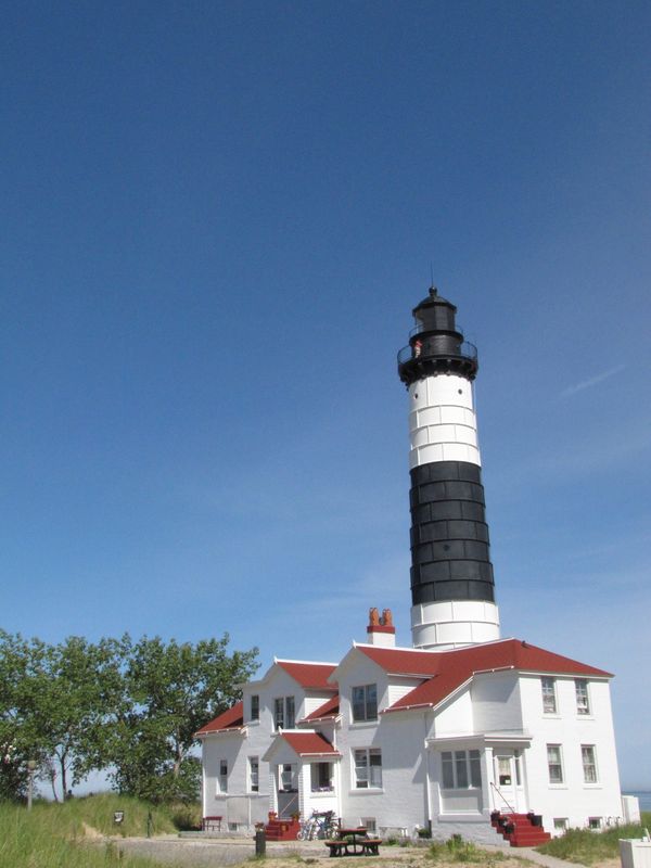 The Big Sable Point Lighthouse at Ludington State Park is seen in this undated photo.
