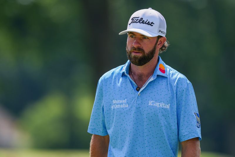 Cameron Young walks to the No. 5 green during the final round of the Rocket Classic at the Detroit Golf Club in Detroit on Sunday, June 29, 2025.