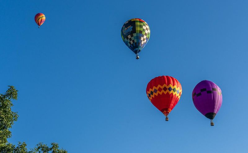 Hot air balloons touch the sky as locals watch during Balloonfest 2025 in Howell.