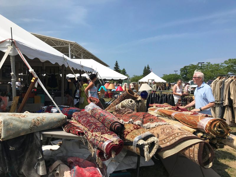 Vintage rugs and antiques of all kinds can be found at the annual Petoskey Antiques Show at the Emmet County Fairgrounds.