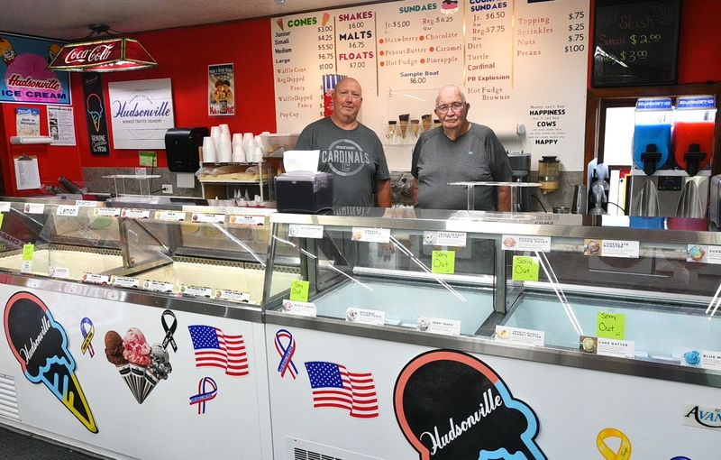 Jeff Uren and his father Bill have served ice cream from the Country Cove Store for the last 29 years on Union City Road.
