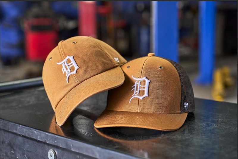 Carhartt and '47 are partnering to sell MLB hats starting Wednesday, July 9.