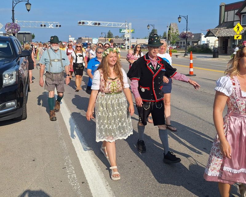 The annual Alpenfest Walking Parade on Wednesday, July 9, 2025 showcased everyone in their finest Alpine attire walking down Main Street in Gaylord.