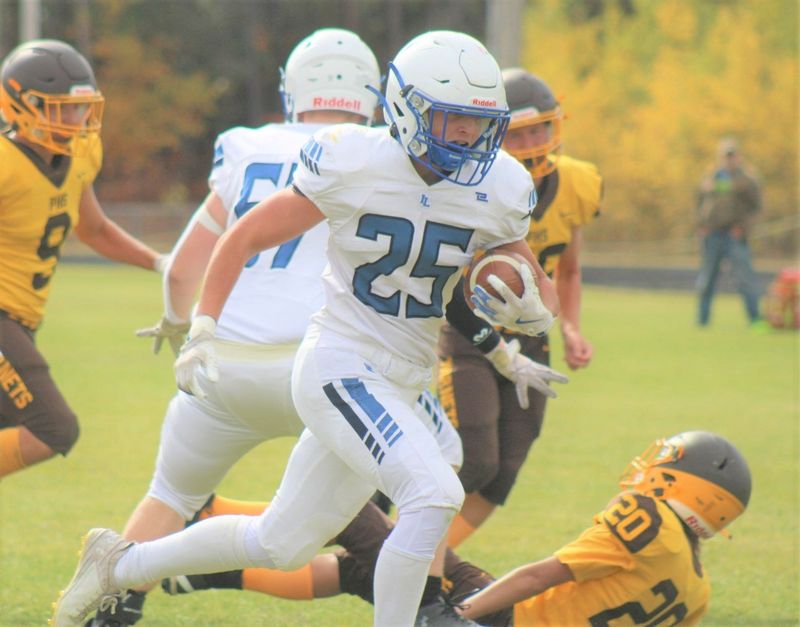 Wyatt Hanel (25) and the Inland Lakes football team finished 11-1 with Ski Valley Conference and regional titles captured during the 2024-25 high school sports year.
