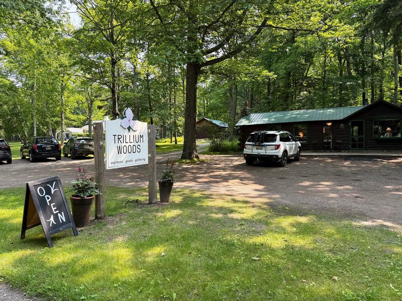 Trillium Woods Coffee is located at 811 S. Lake Shore Drive north of Harbor Springs.