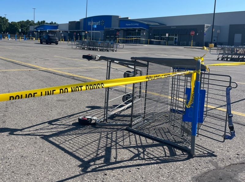 Traverse City Walmart remains police-taped off to the public as of Sunday, July 27, morning after a stabbing injured 11 people on Saturday, July 26.