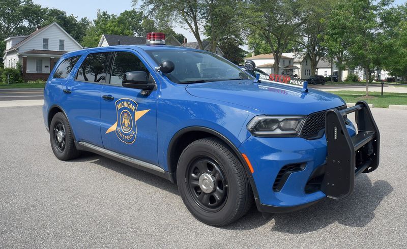 Michigan State Police Vehicle in the City of Monroe