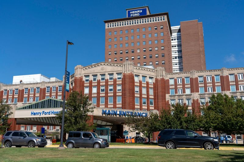 Henry Ford Hospital in Detroit on Friday, Aug. 22, 2025.