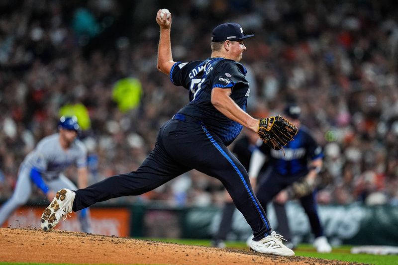 Detroit Tigers pitcher Drew Sommers (51) throws against the Kansas City Royals during the seventh inning at Comerica Park in Detroit on Friday, August 22, 2025.