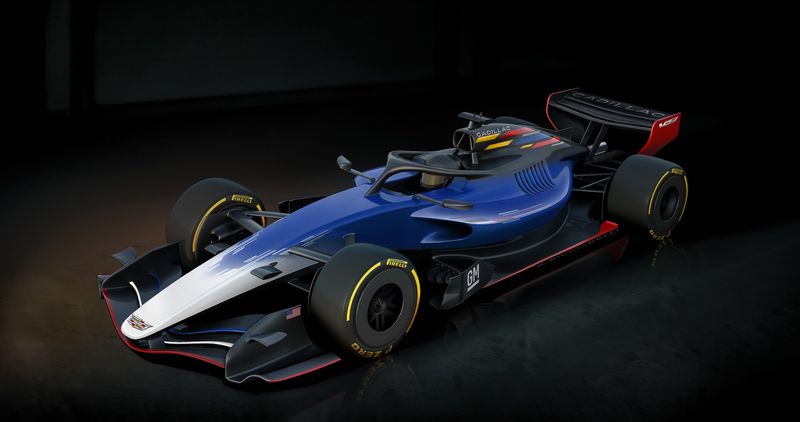 GM Design rendering of the Cadillac Formula 1 Team’s conceptual theme.