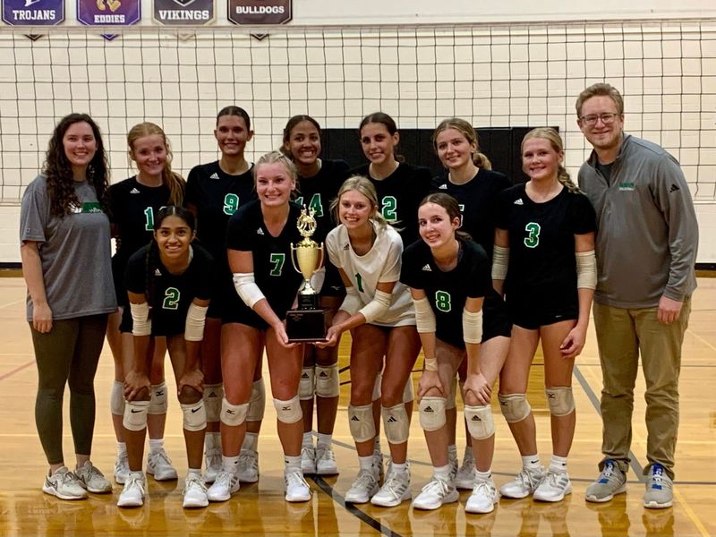 The Mendon volleyball team won the St. Joseph County Tournament held in Sturgis on Monday.