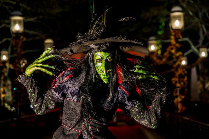 Witches have taken up residence in Cedar Point's Hexed haunted attraction during Halloweekends. (Photo courtesy of Cedar Point)