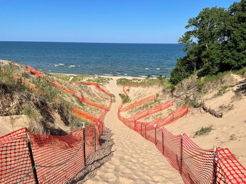 Laketown Township has again voted in favor of installing EZ Beach Stairs at Laketown Beach, but the price and construction timeline has changed.