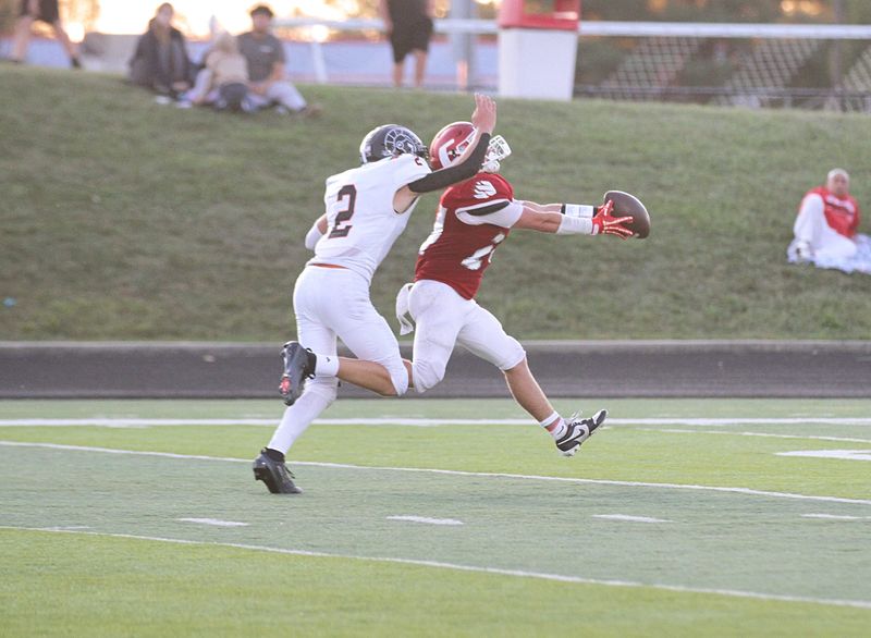 Coldwater's Dayton Ennis, shown here early in the season, caught two touchdown passes versus Hastings on Friday