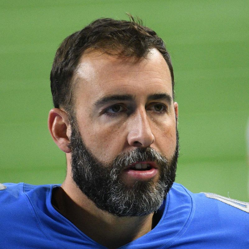 Detroit Lions long snapper Don Muhlbach (48) after the game against the New Orleans Saints at Ford Field.