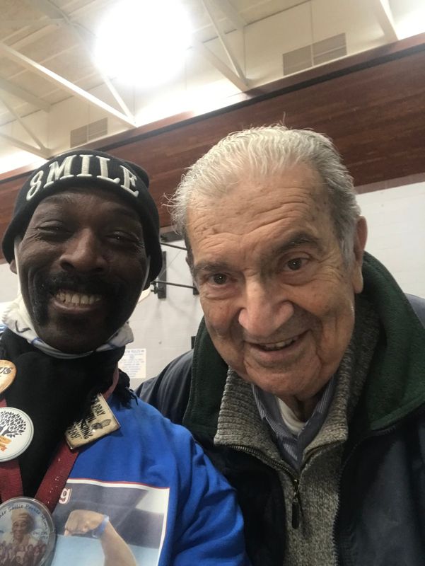 Garnett Mims, left, says the late Ed Deeb always stressed the importance of staying true to Detroit through community service. Mims proudly traces his Detroit beginnings back to Stoepel Street near Eight Mile Road.