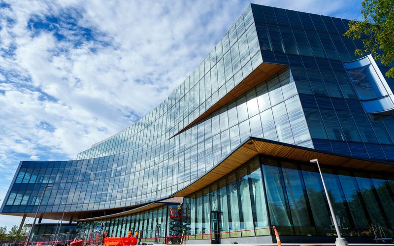 A new Ford central campus building at 20901 Oakwood Blvd. is seen under construction, Wednesday, Sept. 10, 2025, in Dearborn.