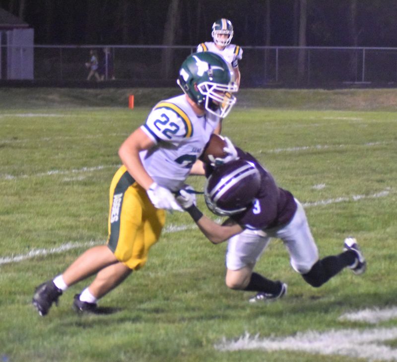 Sand Creek's AJ Murdico (22) was voted as this week's ModForce Home Solutions Athlete of the Week by the readers of The Daily Telegram