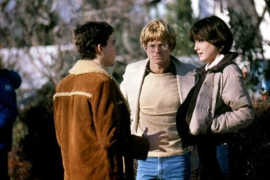 The 1980 movie "Ordinary People" with Timothy Hutton (left), director Robert Redford and Elizabeth McGovern.