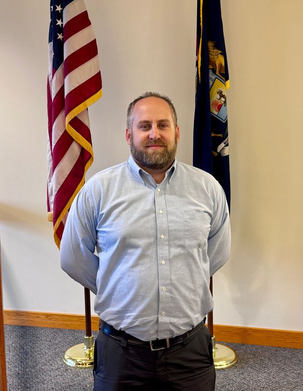 Paul Zeller of Kimball stands for a photo after being selected by the St. Clair County Board of Commissioners to fill the District 5 seat on Thursday, Sept. 18, 2025.