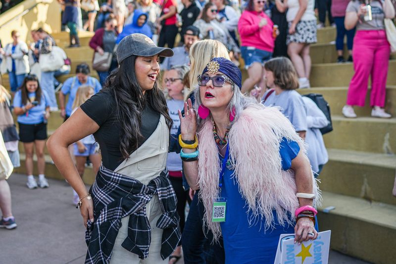 Susan Gray, 52, of Hudson Valley, performs as Stars Hollow Playhouse Artistic Director Arlene Dupree at Destination Stars Hollow.