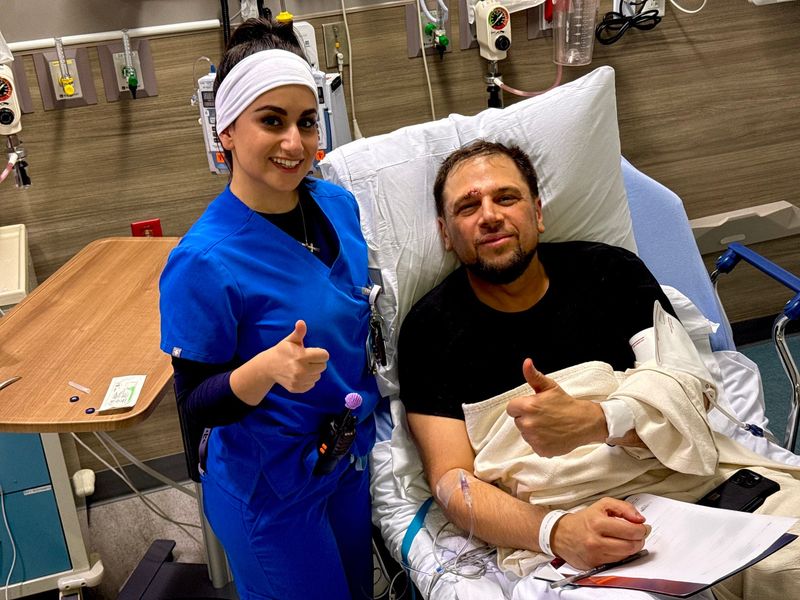 Jay Towers, FOX 2 Detroit anchor and 100.3 WNIC radio host, treated by hospital staff in Las Vegas after collapsing and suffering a head injury while on a work trip.