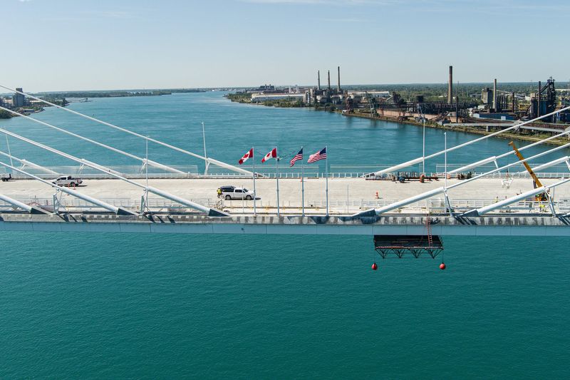 Gordie Howe International Bridge in Detroit on Wednesday, August 27, 2025.