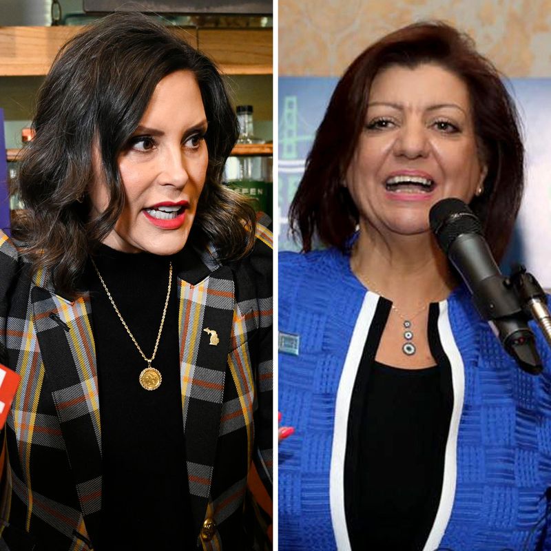 Gov. Gretchen Whitmer and Fay Beydoun