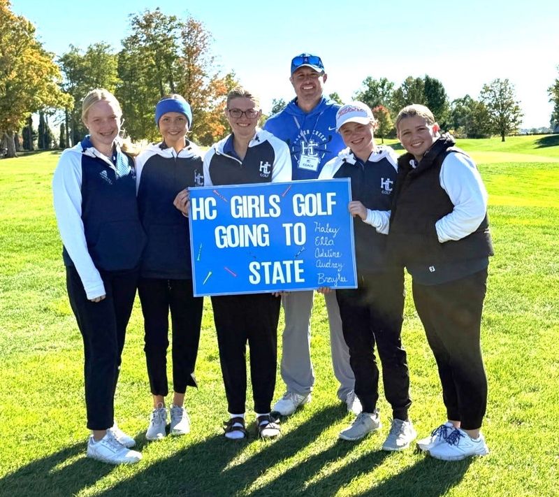 The Harper Creek girls golf team finished second at regionals to qualify for the Michigan High School Athletic Association Division 3 state golf championship.