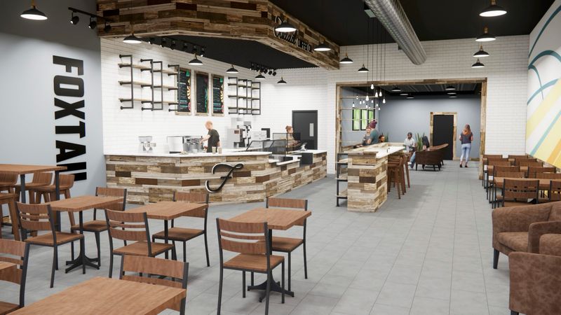 A rendering of Foxtail Coffee which will be opening in downtown East Lansing.