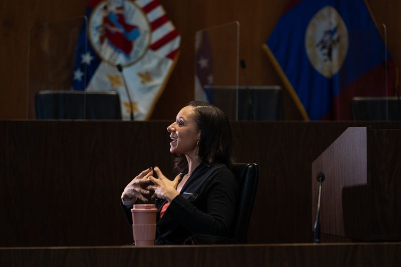 Newly appointed Detroit City Council President Mary Sheffield talks with Detroit Free Press at the Coleman A. Young Building in downtown Detroit on Wednesday, January 12, 2022.