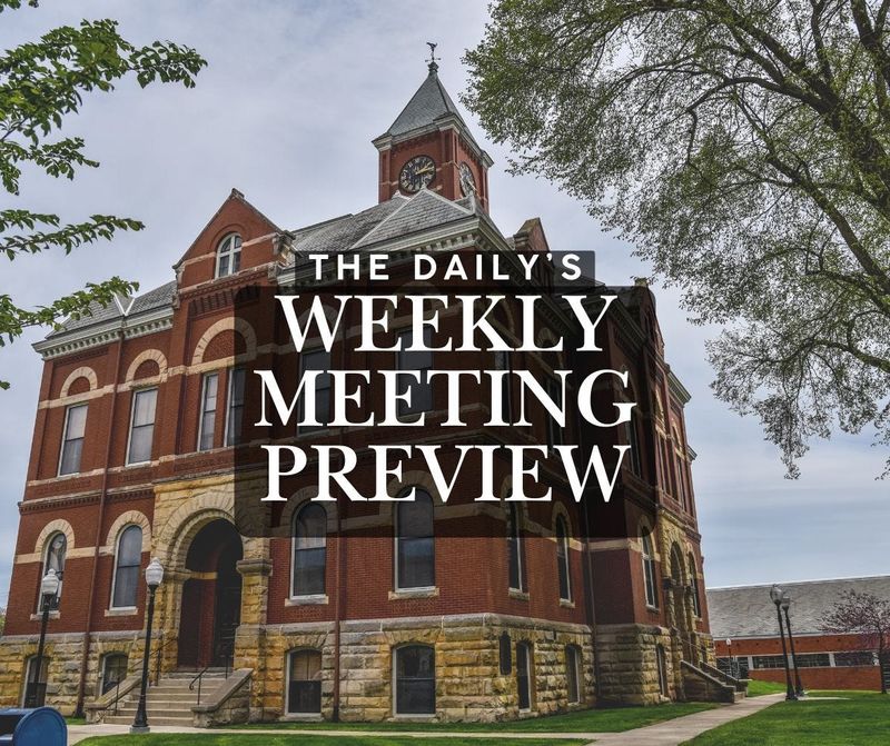 Several important meetings are coming this week in The Daily's coverage area.