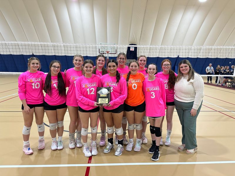 Will Carleton Academy volleyball wins the regular season CAC title.