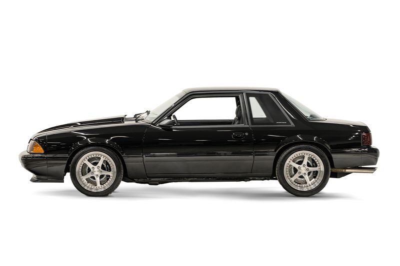 Side view Mustang Fox Body restomod for SEMA 2025