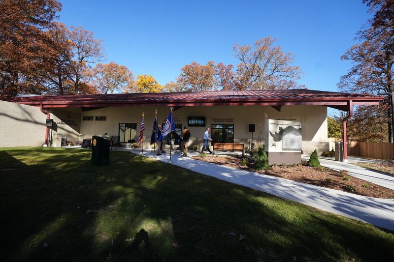 The new Potter Park Zoo Animal Health Facility, pictured Thursday, Nov. 6, 2025.